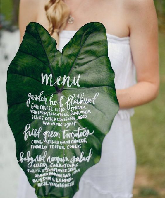 Gil's Elegant Catering: Ideas for Displaying Your Wedding Menu