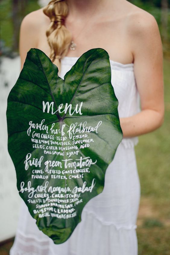 Wedding Caterer Dallas | Gil's Elegant Catering: Ideas for Displaying Your Wedding Menu